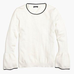 JCrew Mercantile XS White/Black Sweater